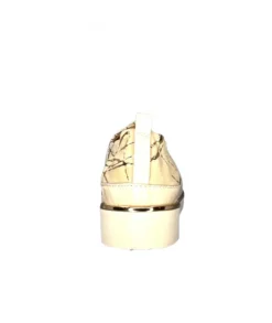XSA 8010 Daim Beige Cuir Or*Femme Baskets
