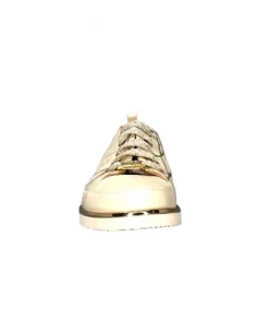XSA 8010 Daim Beige Cuir Or*Femme Baskets