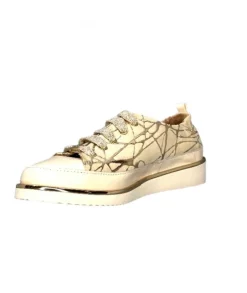 XSA 8010 Daim Beige Cuir Or*Femme Baskets