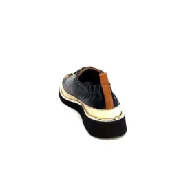 XSA 8010 F478 Nappa Cuir Noir & Camel*Femme Baskets