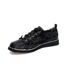 XSA 8010 Psiche Cuir & Daim Noir*Femme Baskets