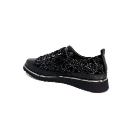 XSA 8010 Psiche Cuir & Daim Noir*Femme Baskets