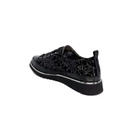 XSA 8010 Psiche Cuir & Daim Noir*Femme Baskets