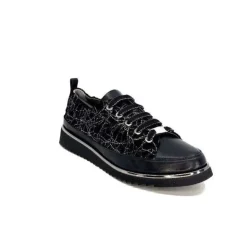 XSA 8010 Psiche Cuir & Daim Noir*Femme Baskets