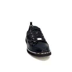 XSA 8010 Psiche Cuir & Daim Noir*Femme Baskets