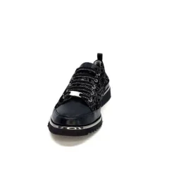 XSA 8010 Psiche Cuir & Daim Noir*Femme Baskets