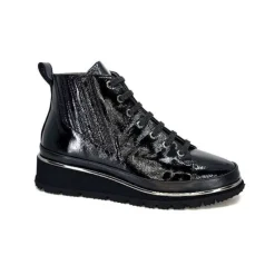 XSA 9811Cuir Vernis Noir*Femme Baskets