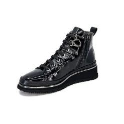XSA 9811Cuir Vernis Noir*Femme Baskets