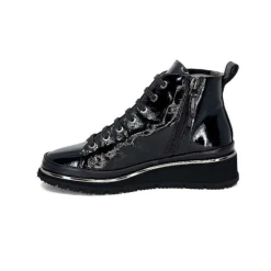 XSA 9811Cuir Vernis Noir*Femme Baskets