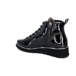 XSA 9811Cuir Vernis Noir*Femme Baskets