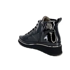 XSA 9811Cuir Vernis Noir*Femme Baskets