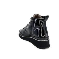 XSA 9811Cuir Vernis Noir*Femme Baskets