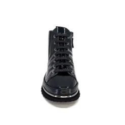 XSA 9811Cuir Vernis Noir*Femme Baskets
