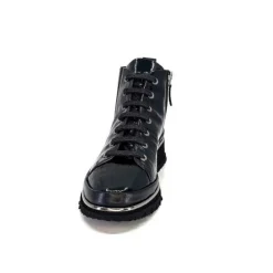 XSA 9811Cuir Vernis Noir*Femme Baskets
