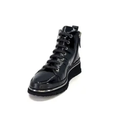 XSA 9811Cuir Vernis Noir*Femme Baskets